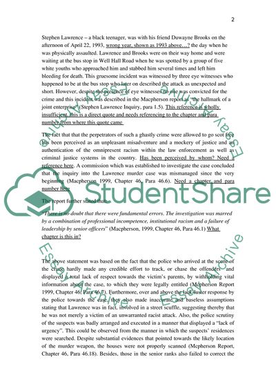 Crime and Criminology:Justice and Minority Groups