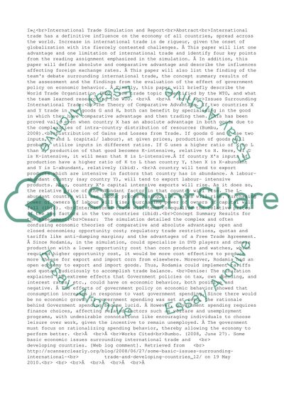 Advantages and Limitation of International Trade