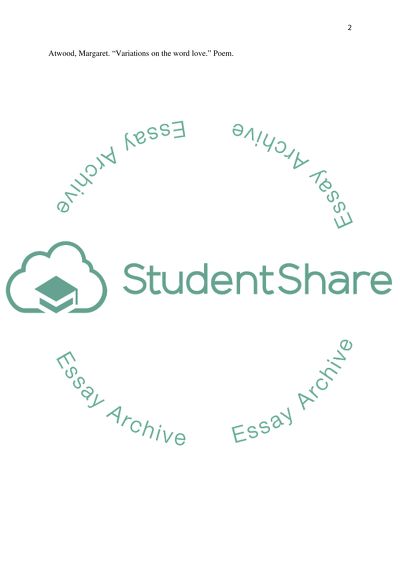 Variations on the Word Love