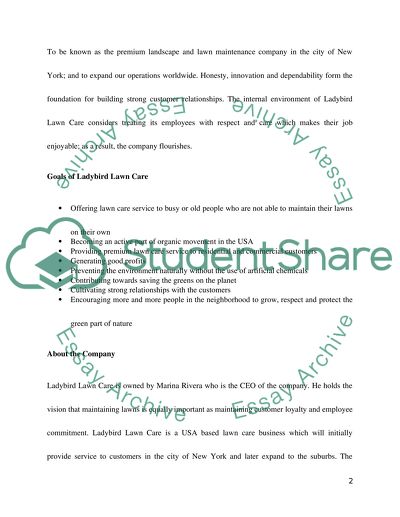 Maintaining the Garden as a Viable Business Idea