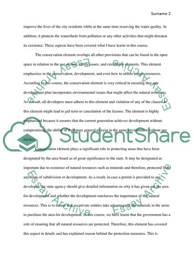 Conservation Element in the City of Tempe