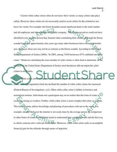 White-Collar is Organized Crime