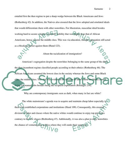 Racialization of Immigration