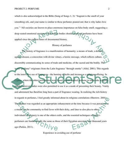 Value and History of Design Artifact - Perfume