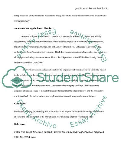 Justification Report Part 2