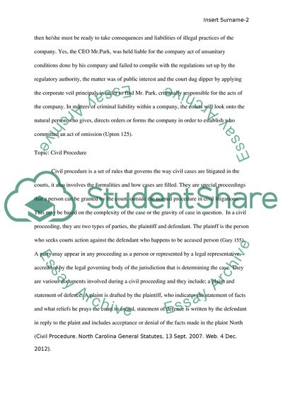 Legal Research Exercise