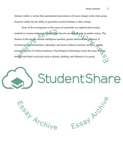 Classical and Neoclasical Theories and Criminology (Discussion)