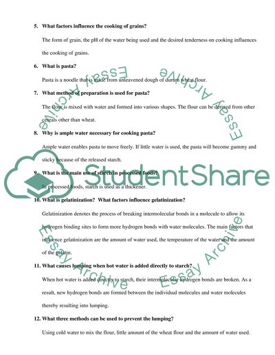 Understanding food principle and preparation- study guide questions