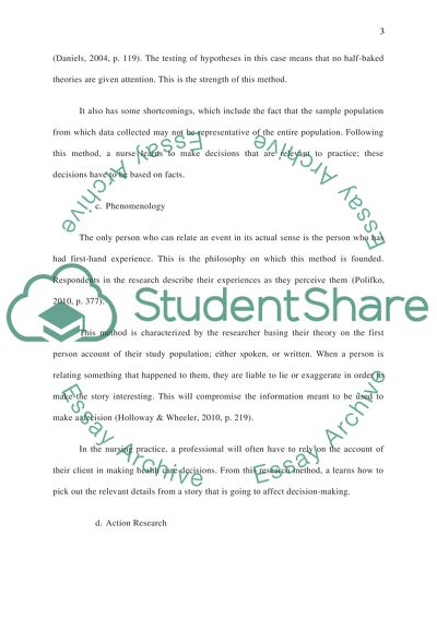 Nursing Research Methods