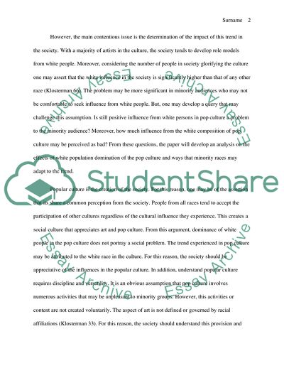 The White Factor in Popular Culture