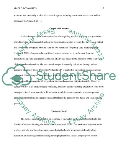 Macro Economics Research Paper