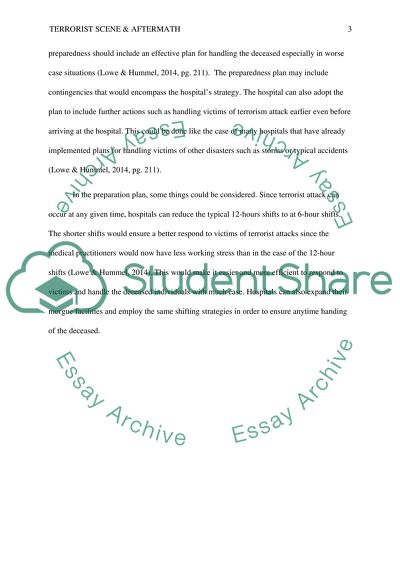 Terrorist Scene & Aftermath