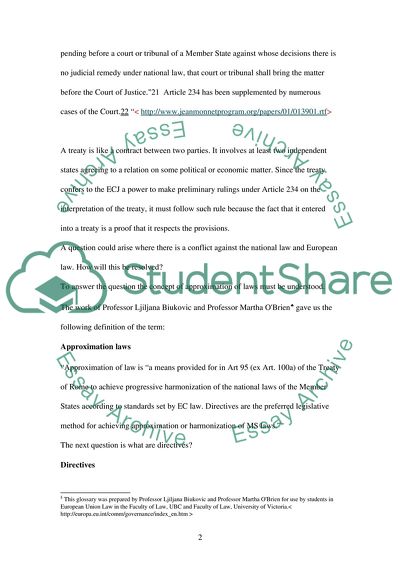 Can the English Legal System Be Considered in the Context of the European Legal Order