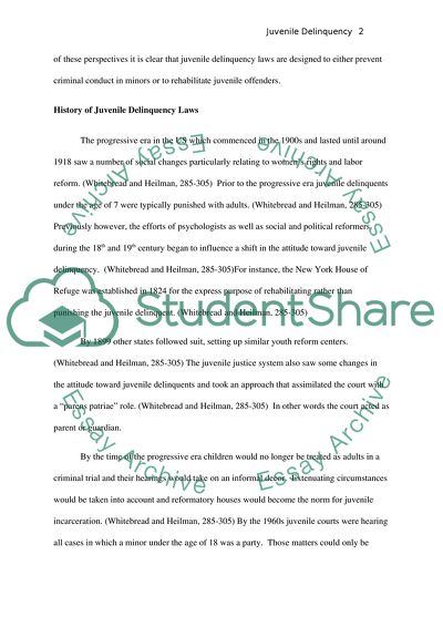 Juvenile Delinquency Laws and Juveniles in Criminal Court