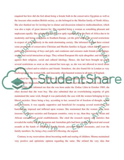 Interviewing a Professional Lady