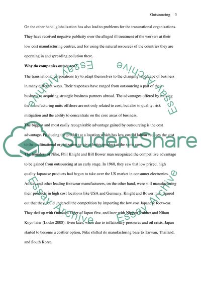 Why Do Companies Outsource