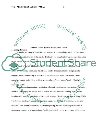 The Fall of the Nuclear Family