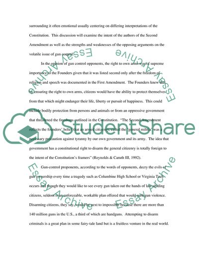 Is the Right to Bear Arms Wrong