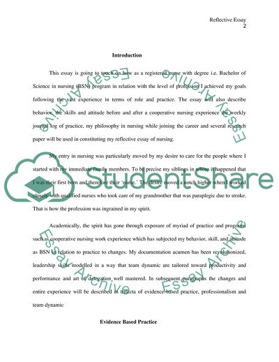 Reflective Practice in Nursing