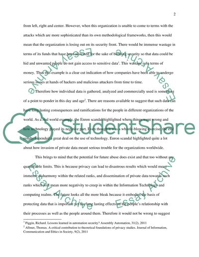 Invasion of Privacy and the Potential Abuse