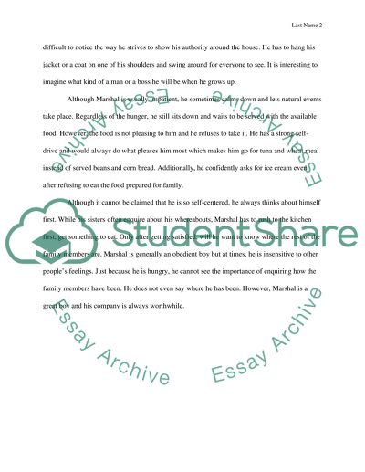 Analysis of Marshals Character