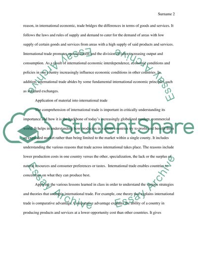 International economics theory to real world issues