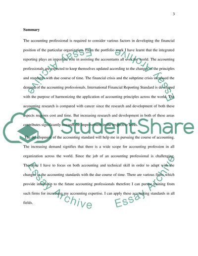 The Role of Accounting Professionals in the Application of Accounting Standards