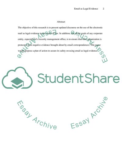 Email Communications of a Security Management Office