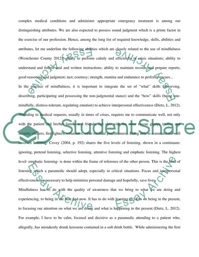 Evaluation & Reflection on Mindfulness Lifeskills