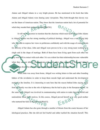 Comparison of John Adams and Abigail Adams