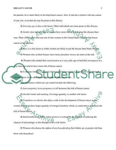 Causes of Breast Cancer