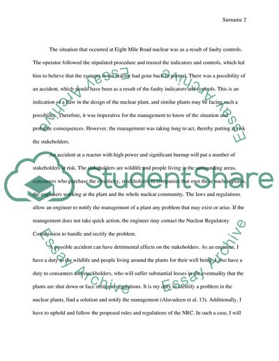 Ethical Analysis of Nuclear Engineering