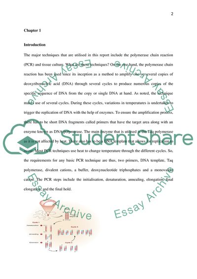 Tissue Culture and PCR