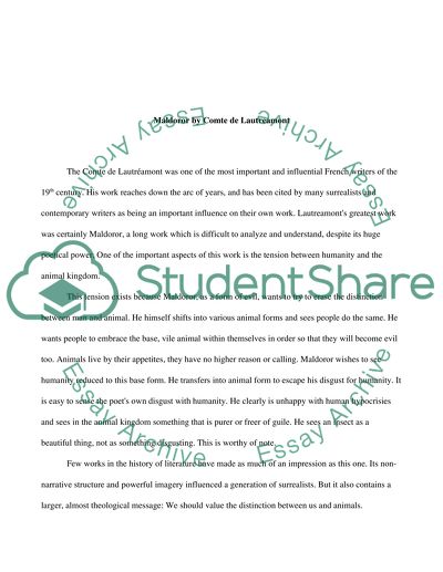 Maldoror by Comte de Lautreamont