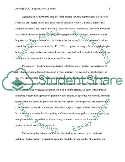 Chinese foot-binding and shoes