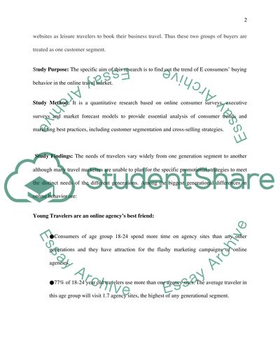 Online Travel Industry