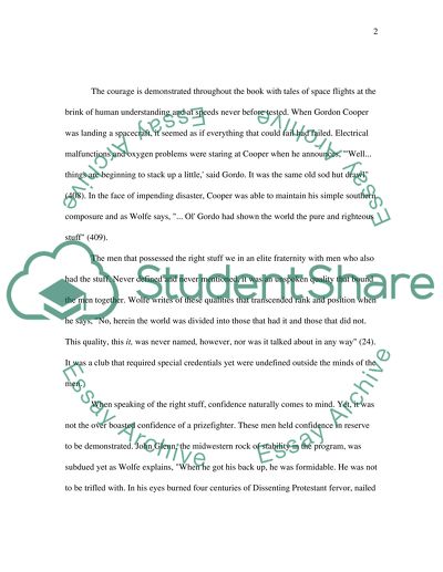 The Right Stuff by Thomas Wolfe