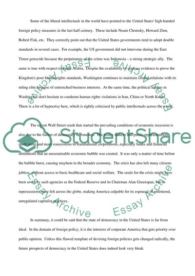 Government American Foreign Policy