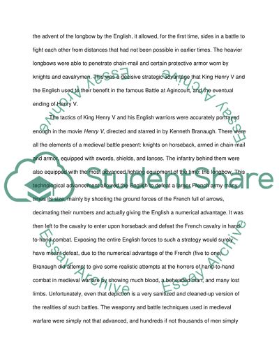 Part 2 An analysis of Henry Vs vs. Lord of The Rings battle scenes