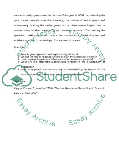 The New Genetics of Mental Illness by Edmund S. Higgins