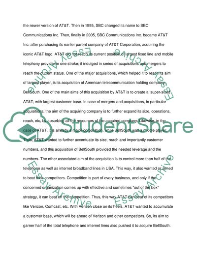 Merger or Acquisition