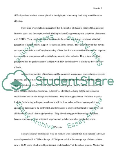 EDUCATION: Results and Discussions