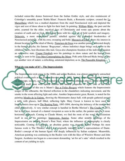 5 paragraphy report on Neoclassic & Romantic Periods