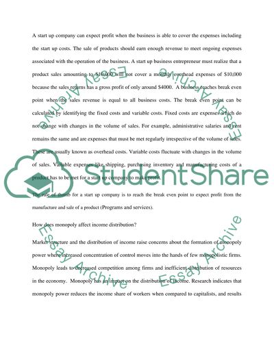 The Four Market Structures