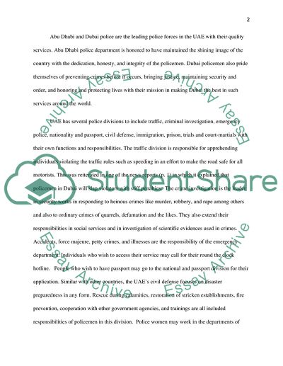 Criminology and criminal justice in The United Arab Emirates