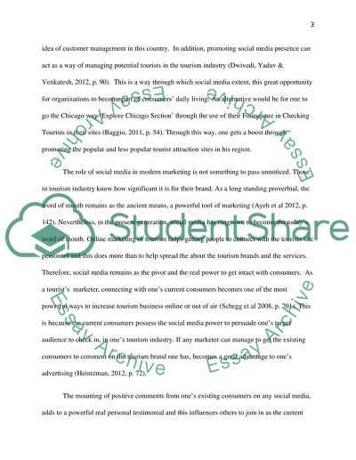 Social Media in Tourism Industry