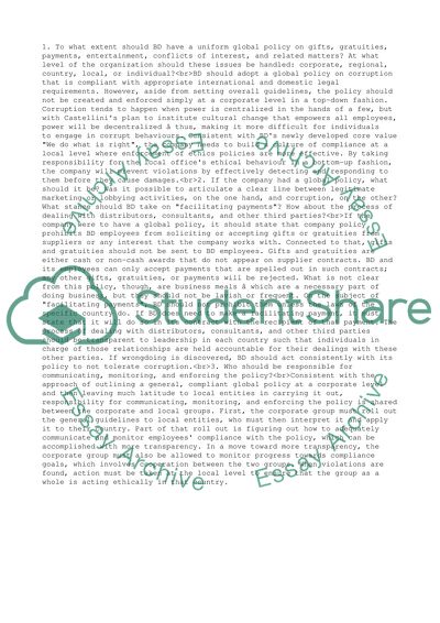 Becton Dickinson Company