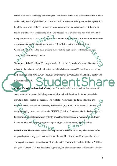 Consequences for Indian IT Sector Owing to Globalization
