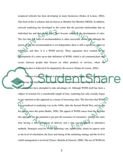 Word of Mouth - Ultimate Marketing Strategy