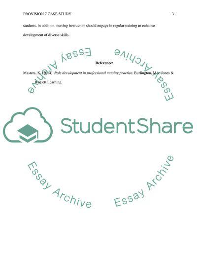 Relations between Nursing Instructors and Students